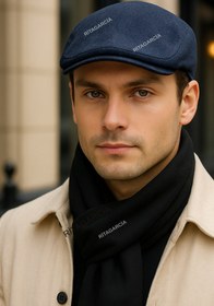 Resim Ritagarcia Kışlık Lacivert Spor Kasket 