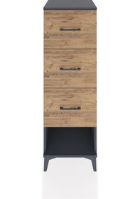 Resim Hyperion Dolap 3 Çekmeceli 44x44x134 Antrasit-çam Antrasit 