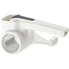 Resim Rende, Beyaz Renk 17 Cm Meridyendukkan 2'li Döner Rende Aparatı Paslanmaz Çelik 