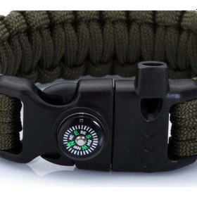 Resim Paracord Bileklik -pusula-ateş Başlatıcı-düdük-yeşil-2020 Haki 