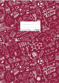 Resim Herma Defter Kabı Schoolydoo A4 Bordo 