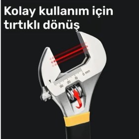 Resim Storemax 3'lü Kurbağacık Anahtar Seti – Ayarlı Ingiliz Anahtarı Takımı (8&APOS;&APOS;-200MM | 10&APOS;&APOS;-250MM | 12&APOS;&APOS;-300MM) – Paslanmaz Çelik, Ergonomik Kauçuk Saplı, Dayanıklı Uzun Ömürlü 