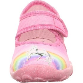 Resim Superfit Bonny Kız Çocuk Ev Kreş Ayakkabısı Beyaz At - Pembe 000281-5540 Pembe 