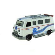 Resim Oyuncak Minibüs Işıklı Sesli Duman Çıkaran Sürtmeli Minibüs Beyaz Beyaz 