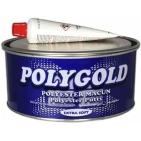 Resim ShopZum Polygold Galvaniz Polyester Extra Soft Çelik Kaporta Macunu 500 Gr 