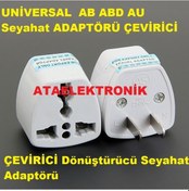 Resim Amerika Kıtası Priz Çevirici Aparat Jak Seyahat Prizi Döünştürücü 
