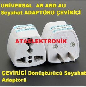 Resim Amerika Kıtası Priz Çevirici Aparat Jak Seyahat Prizi Döünştürücü 