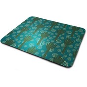 Resim WuW Kaktüs Desenli Dikdörtgen Kaymaz Taban Mouse Pad 