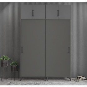 Resim Viva Sürgülü Yüklük Modülü Portmanto Vestiyer Ayakkabılık F 180cm 