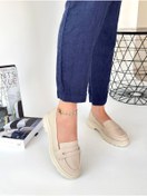 Resim Skygo Narli Bej Cilt Oxford Ayakkabı 