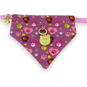 Resim Fularlı İsimli Kedi Tasması Kişiye Özel Tasma Kedi Fular Kypmbdz 