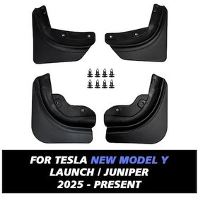 Resim Lumaworld Tesla Model Y 2025 Juniper Çamurlukları 4 Parça Su Ve Kir Korumalı 