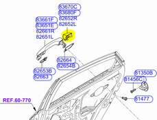 Resim Kia Stonic Arka Kapı İç Açma Kol Bak Sol Orjinal | 83652H8000 