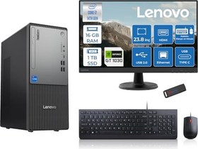 Resim Lenovo Thinkcentre Neo 50T Gen5 Intel Core I7 14700 16GB Ddr5 1tb SSD 23.8 Inç Monitör Freedos Nvidia GT1030 4gb Masaüstü Bilgisayar 10302412UAS0GL00F03 + Zetta Flash Bellek 