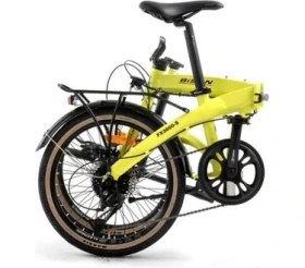 Resim Bisan FX3600 Acera 9 Vites Katlanır Bisiklet Sarı Siyah 