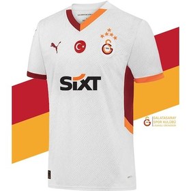 Resim Galatasaray Lisanslı Kişiye Özel 2024/25 5 Yıldızlı Beyaz Deplasman Forma Beyaz 