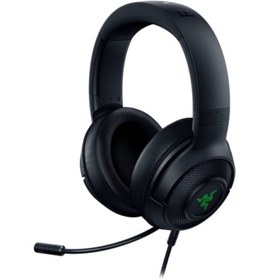 Resim RAZER Kraken V3 X Usb 7.1 Surround Kablolu Mikrofonlu Kulak Üstü Esports Gaming Oyuncu Kulaklığı Rz0 
