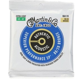 Resim Martin & Co MA170 Akustik Gitar Teli Extra Light 10-47 