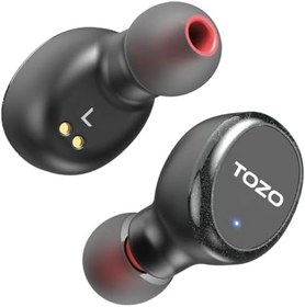 Resim TOZO T10S IPX8 ENC Gürültü Engelleme Bluetooth 5.3 TWS Kablosuz Kulaklık Siyah 