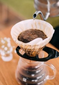 Resim Hario V60 02 Dripper (Siyah Cam) 