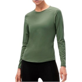 Resim Ximistore9 Kadın Spor Tişörtü, Dairesel Yaka Uzun Kollü, Ağ Desenli Birleşik, Nefes Alabilir Hızlı Kuruyan, Esnek Vücut Şekli Veren, Koşu Fitness Giyimi, Asker Yeşili, Avrupa Beden M 12522 Koyu Yeşil 