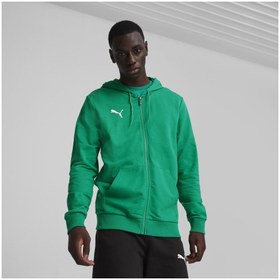 Resim Puma Teamgoal Casuals Hooded Erkek Futbol Antrenman Eşofman Üstü 65859505 Yeşil 