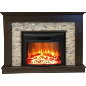 Resim Dlc Group Dlc Seratonya Doğaltaş Kahverengi Elektrikli Şömine1800 Watt 2613L 