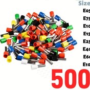 Resim 500 Adet Renk Kodlu Yalıtımlı Ferrule Krimp Terminal Seti - Dayanıklı Pirinç Tel Bağlantı Elemanları, E0508, E7508, E1008, E1508, E2508, E4009, E6012, Terminaller, Ekipman Kablolama, Elektrik Bağlantı Elemanları, Krimplendirme Konnektörleri 