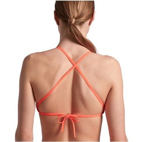 Resim Arena Team Swim Top Tie Back Solid Kadın Pembe Yüzücü Bikini Üstü 004768300 