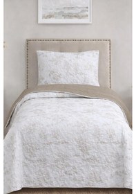 Resim Uniqe Elyaf Dolgulu Tek Kişilik 180x240 Cm Yatak Örtüsü Cappucino Cappuccino 