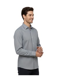 Resim Erkek Klasik Uzun Kol Tek Cepli Gömlek Bgl-st04822 Gri 