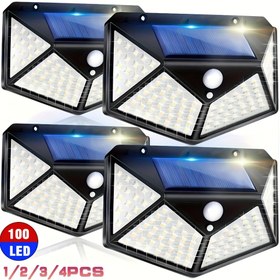 Resim 1/2/3/4 adet 100LED Güneş Duvar Lambaları,Hareket Sensörlü Dış Mekan Sokak Lambası,ABS Malzeme Güneş Şarj Edilebilir Fener,Geniş Aydınlatma Açısı Sel Lambası,3 Modlu Ev Adım Güvenlik Lambası Koridorlar,Apartmanlar,Depolar.vb 