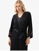 Resim Kadın Sabahlık 51900 - Siyah Siyah 