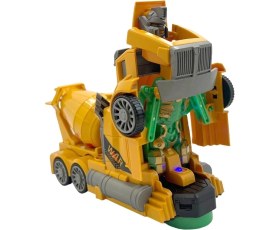 Resim Robota Dönüşen Sesli Işıklı Çarpıp Dönen Oyuncak Beton Mikseri 21CM 