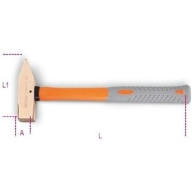 Resim Fiber Saplı Kıvılcım Çıkarmayan Çekiç 1370ba/pl 500 