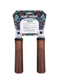 Resim Sarissa Pvc Elcik Ergonomik Destekli Yapı Kaymaz Tasarım Vidalı Bisiklet Elciği Kahverengi Kahverengi 