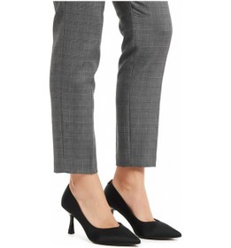 Resim Siyah Kısa İnce Topuklu Kadın Abiye Ayakkabı 357190 Z Siyah 