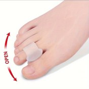 Resim 2 Adet Yumuşak Ayak Parmak Aralayıcı, Ayak Parmak Aralayıcı, Ayak Konforu | Yumuşak Parmak Tasarımı | Yumuşak Malzeme, Üst Üste Çıkıntılı Parmaklar İçin Ayak Parmak Aralayıcılar 