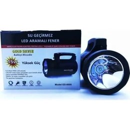 Resim Gold Silver GS-8006 5000 Metre 15W Işıldak, Fener Projektör Yağmur Geçirmez Yüksek Güç 