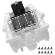 Resim Lemestar Mekanik Klavye Siyah Anahtar 10 Adet , Şeffaf Kasa Led Işıma Uygun, Pcb Üzerinde Monte, Dürtü Basıncı 60 15gf, Uzun Ömürlü Plastiği Malzeme 