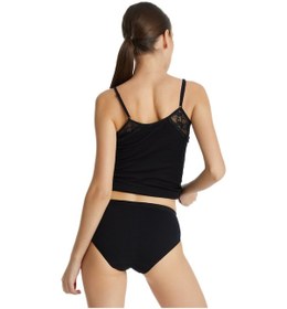 Resim Blackspade Kadın Büyük Beden Slip Külot Dantelli Private 1311 Siyah 