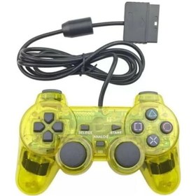 Resim Sarı Kablolu Gamepad Sony Ps2 Denetleyicisi İçin Sony Ps2/psx Joystick Sony Psone Joypad Kablolu Denetleyici Oyun Denetleyicisi Marka 