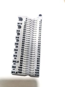 Resim HobiHub Civata Vida Metrik Ölçüm Cetveli Ölçüm Aparatı 