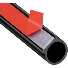 Resim Gözdeler Bantlı Kapı Fitili ( Çap-18mm) Bantlı Sünger - D Tipi Fitil ( 1 Adet = 1 Metre ) 