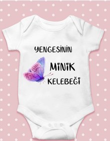 Resim Ayzi Tasarım Babaannesinin Minik Kelebeği Bebek Zıbın Body 