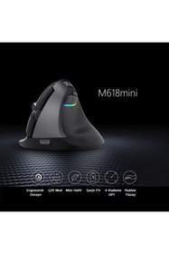 Resim KENLY Delux M618 Mini Ergonomik Kablosuz RGB Mouse 
