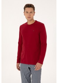 Resim U.s. Polo Assn. Erkek Bordo Pijama Takım 50318612-vr014 Bordo 
