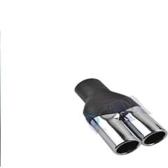 Resim Krom Eksoz Ucu Çiftli Çap 48 Cm - 57Cm Kaliteli Paslanmaz 