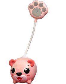 Resim Yaratıcı sanatlar atölyesi Çocuk Odası Renkli Sevimli Figürlü Masa Lambası- Şarjlı 