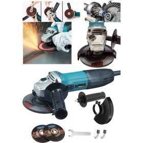 Resim Germany Metal Dişli Bakır Sargılı 3000WATT 115MM -125MM Spiral Avuç Içi Kesme ve Taşlama Makinası 